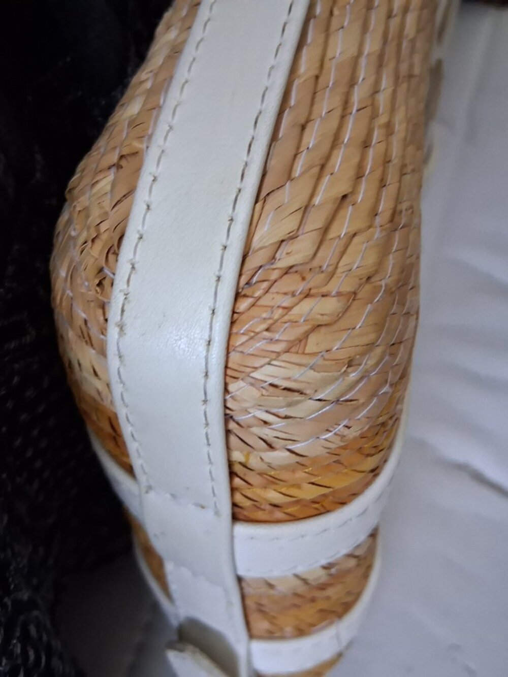 Altuzarra Watermill Baguette Bag with White Leather Trim - Picture 9 of 13